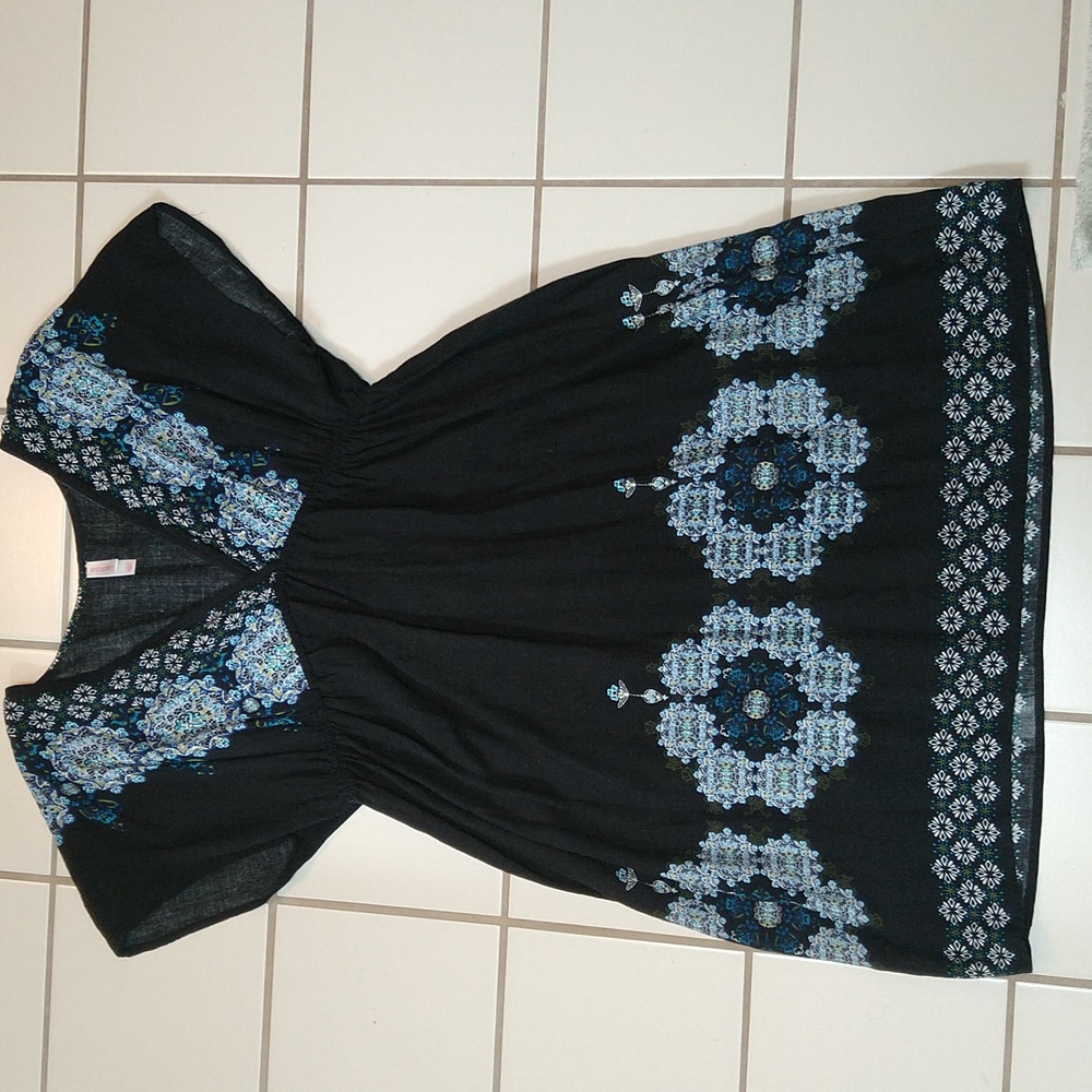 Xhilaration black Vneck mini dress